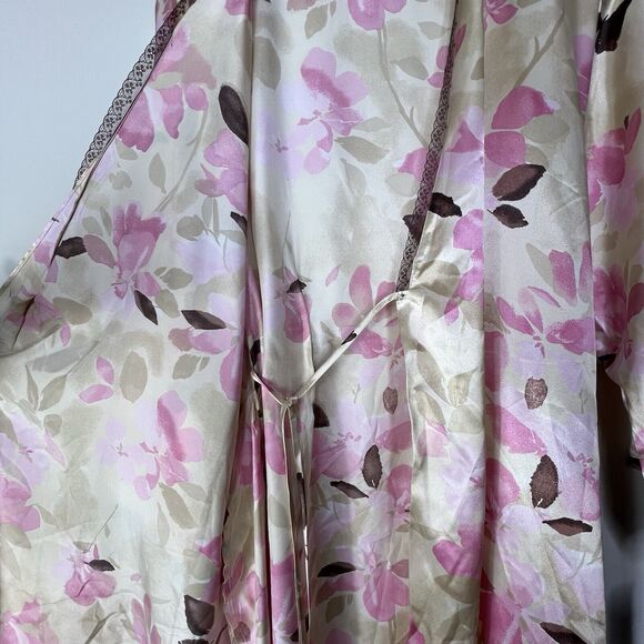 NWT Jones New York Floral Robe With Lace and Pockets Women S/M Summer Rendezvous - Picture 11 of 12
